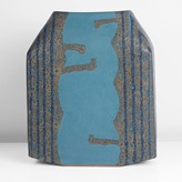 A blue and bronze stoneware vase made by Japanese artist Morino Hiroaki Taimei sold at auction by Maak 