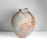 A stoneware monumental jar made by Tsujimura Shiro in circa 2005 sold at auction by Maak