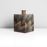 A stoneware squared bottle vase made by Shimaoka Tatsuzo sold at auction by Maak